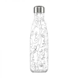Thermos Chilly's 500 ml Line art faces 